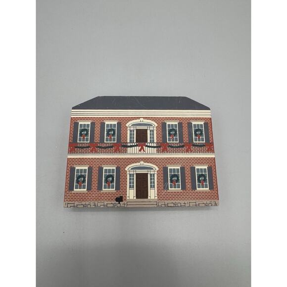 Vintage 1994 Cat's Meow New Orleans Wood Block House READ DETAILS - Picture 1 of 6
